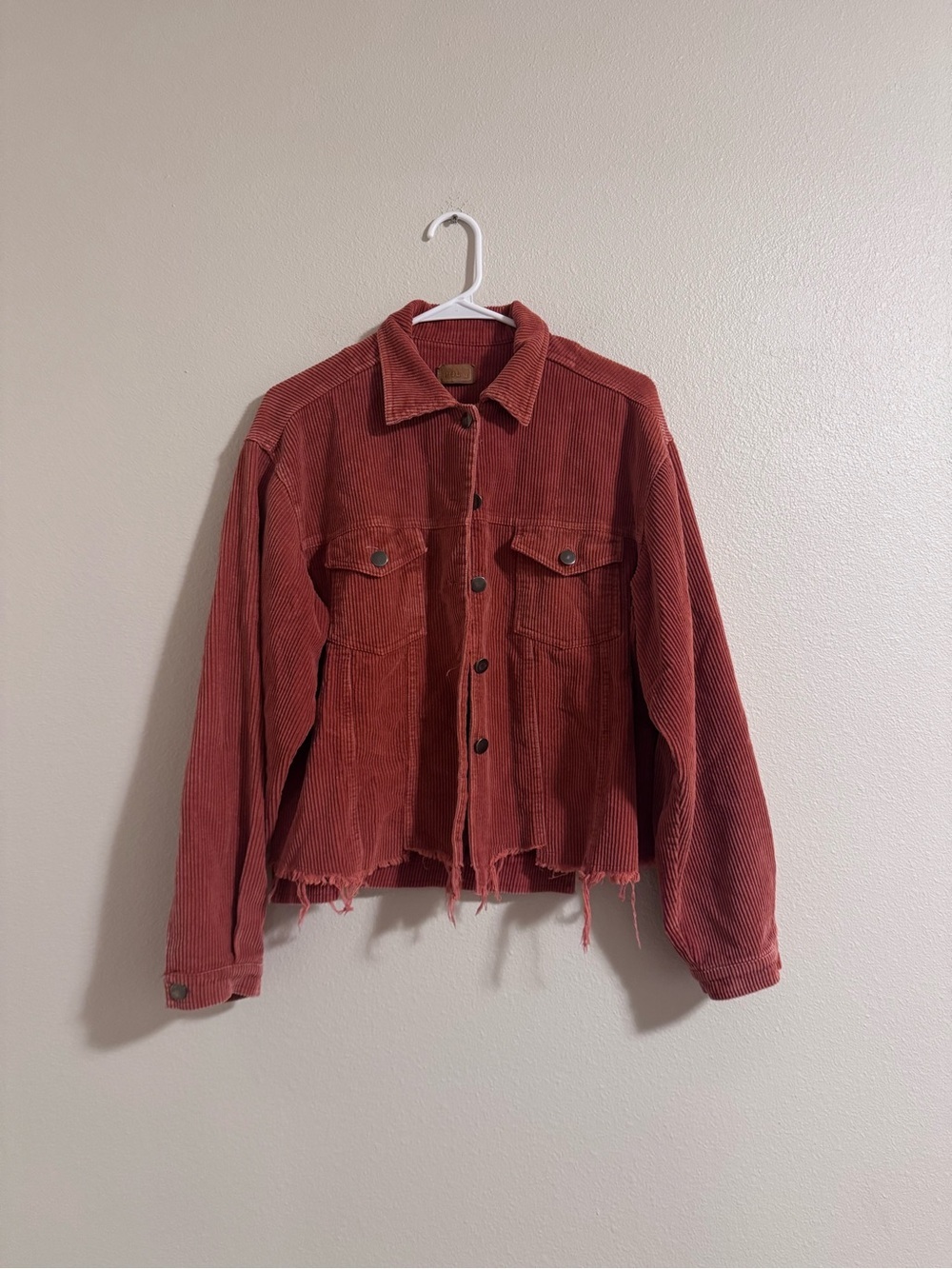 POL Corduroy Jacket in Burnt Orange